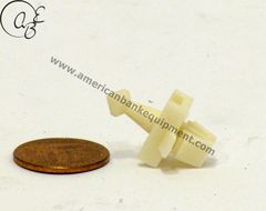 Photo of OPTEVA SNAP PIN LATCH WHITE- SQUARE HEAD USED IN NON ROHS AFD CASSETTE POSITION ONLY 49-023555-000B